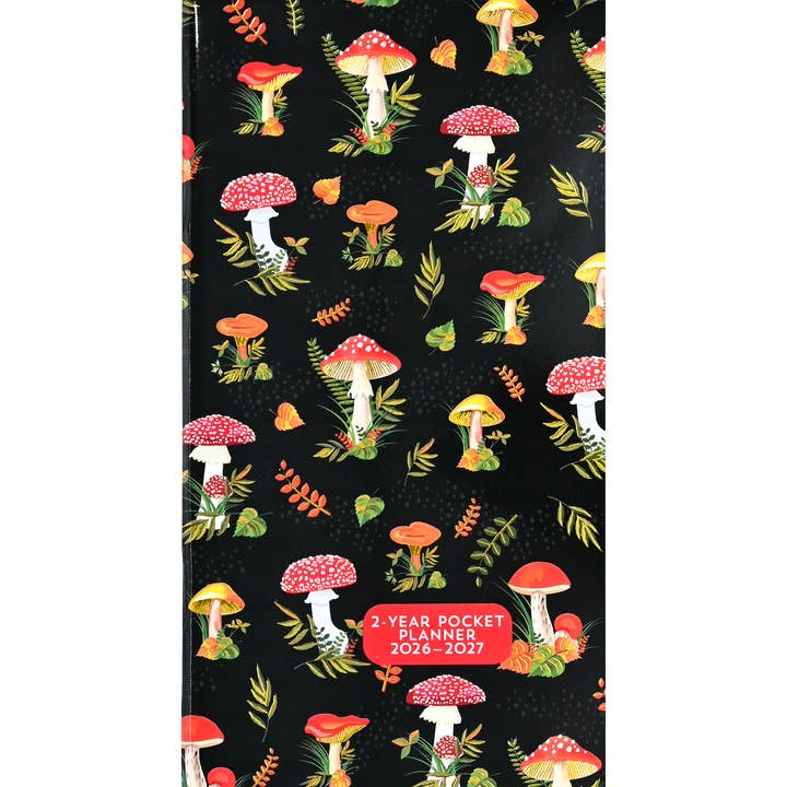 2026-27 Mushrooms 2-Year Pocket Planner and other Purchase wholesale pocket calendars. Free returns & net 60 terms on Faire trending on Faire.