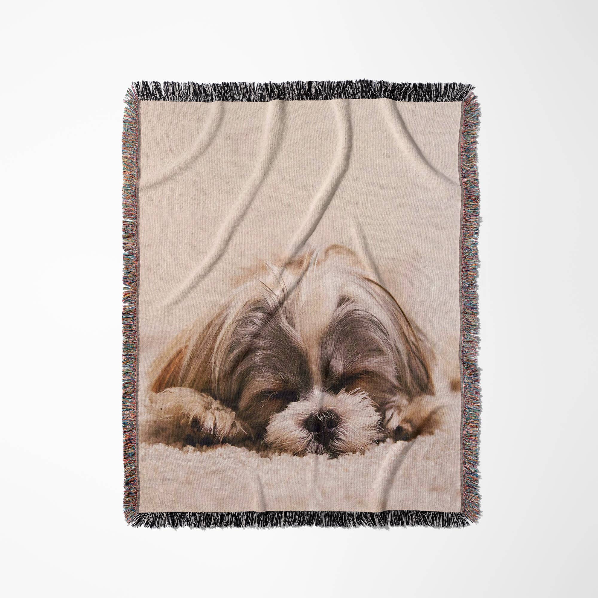 3dRose - Wholesale Throw Blanket - 3dRose, Shih Tzu. Sleeping. Best friend., Blanket0