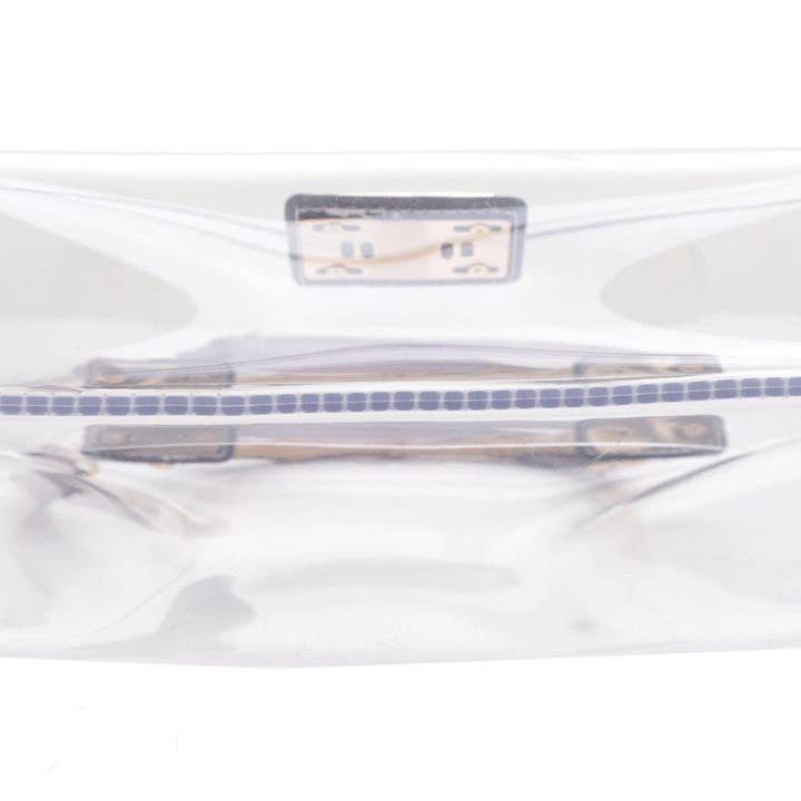 MiMi Wholesale - Wholesale Satchel - Women's - Viviana Bamboo Handle Clear Satchel Crossbody with Pouch3