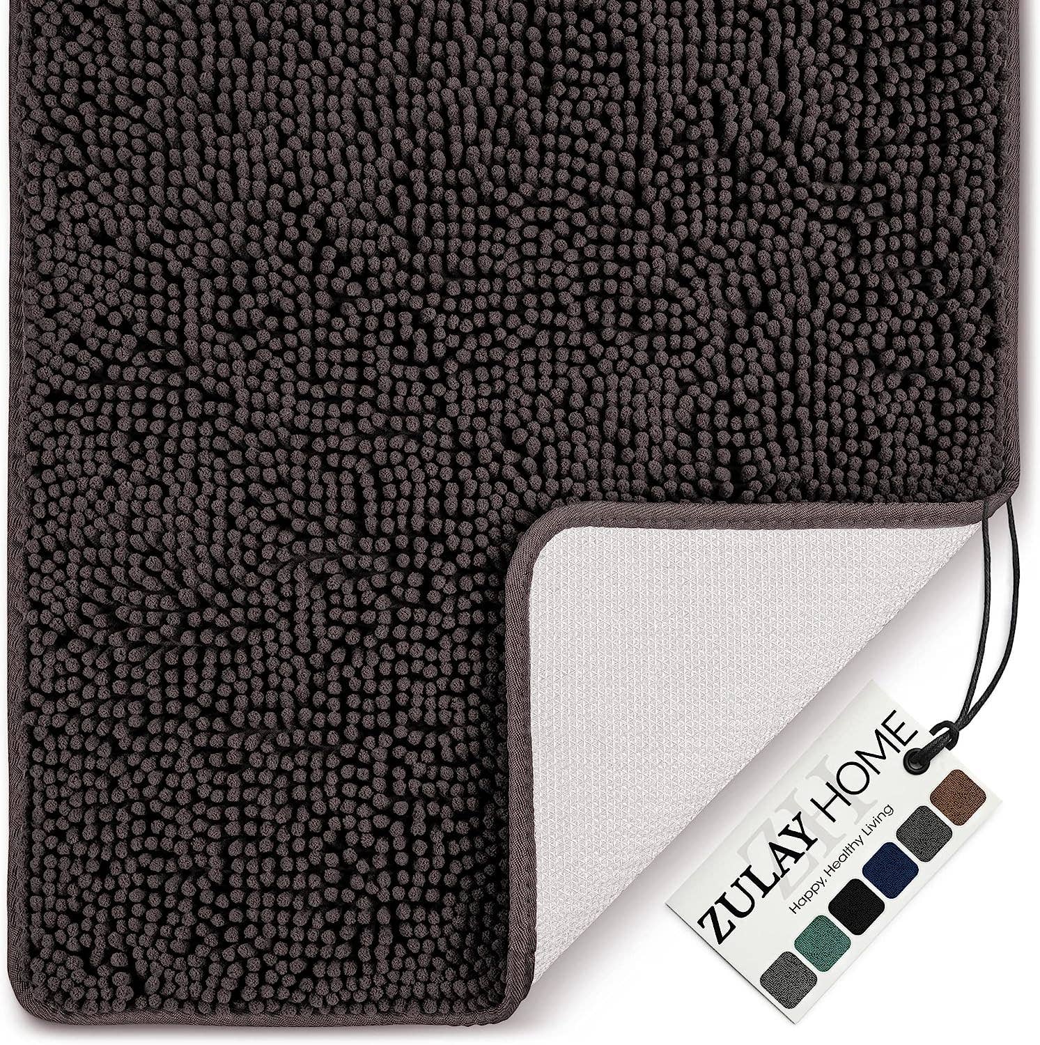 Zulay Kitchen - Wholesale Bath Mat - Soft Shaggy Bathroom Rug (17x24)16