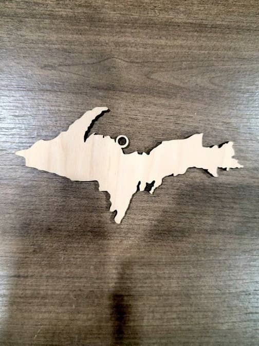 Arbre de Noël vierge en forme d'ornement Upper Michigan pour la vente par KobasicCreations