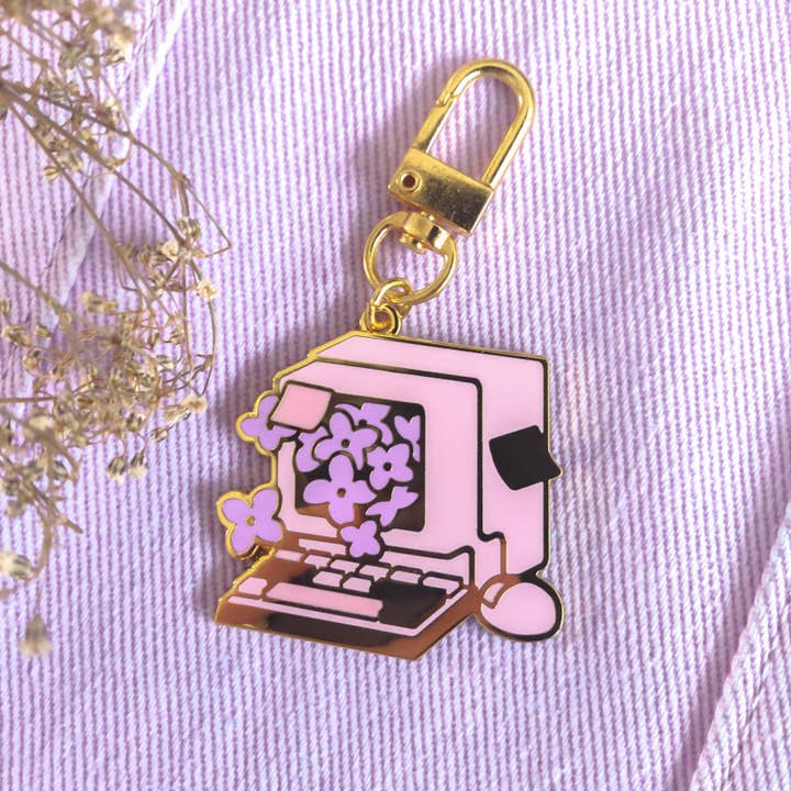 Hydrangea PC Keychain for wholesale by Poyura