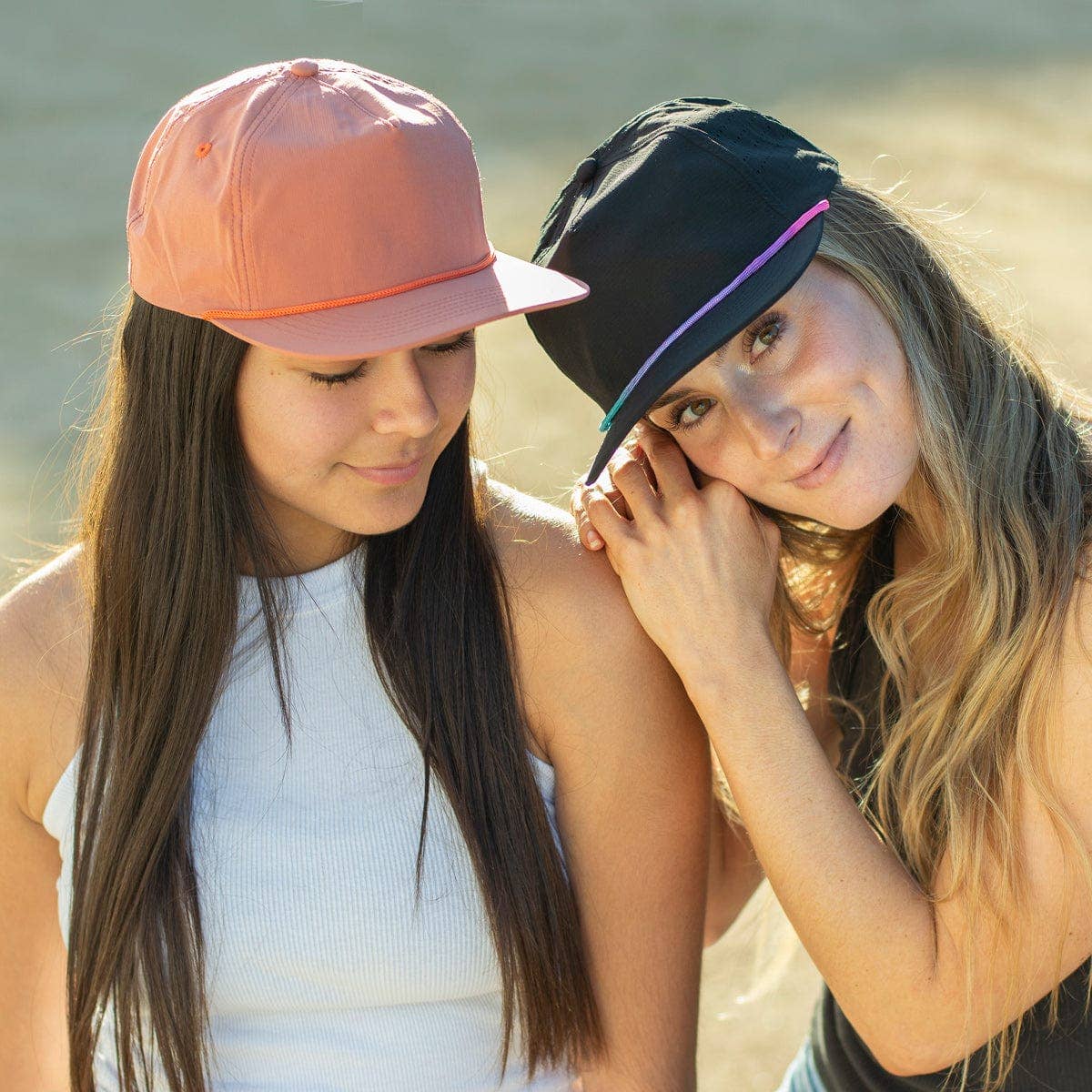 Wild Bills Blanks – wholesale Flat-brimmed cap – Unisex – RIVER | Salmon w/ Orange Rope4