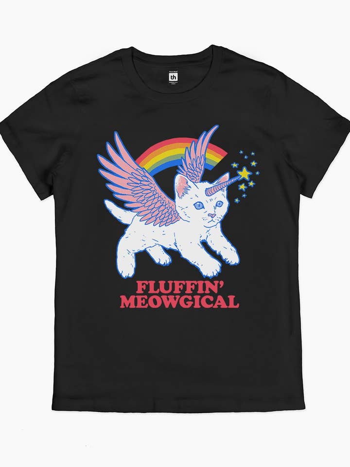 Threadheads - Wholesale Screen printed t-shirt – unisex - Fluffin Meowgical T-Shirt4