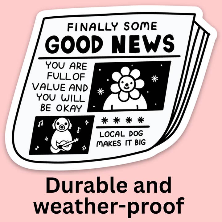 Good News Bumper Sticker for wholesale by Tender Ghost