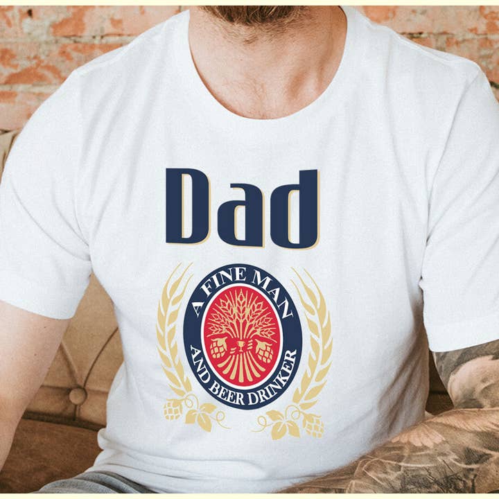 House Of Rodan - Wholesale T-shirt (graphic) – men's - Dad Beer Logo - Funny Father's Day T- Shirt