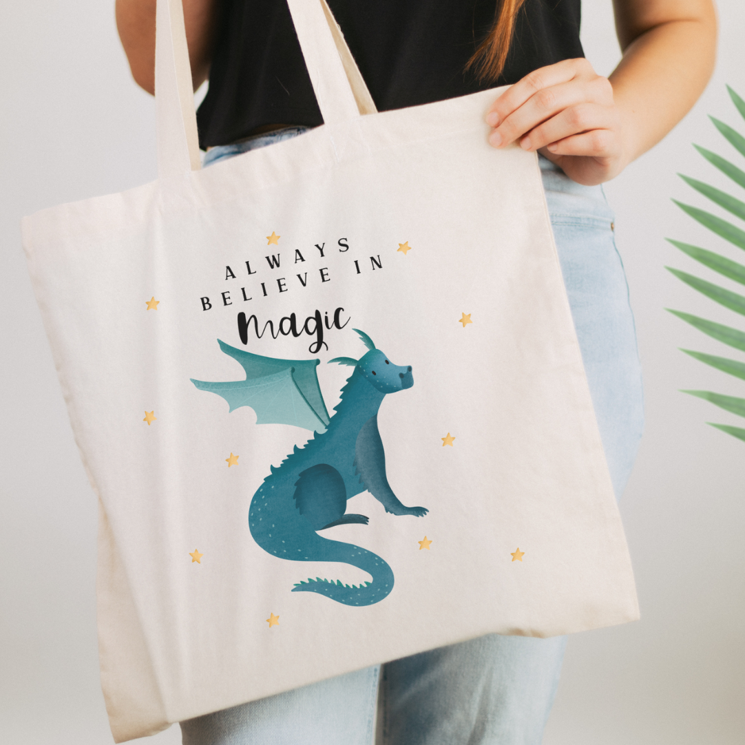 Tilda&Theo - Wholesale Tote Bag - Women's - Dragon Tote Bag - Fantasy Shopping Bag3
