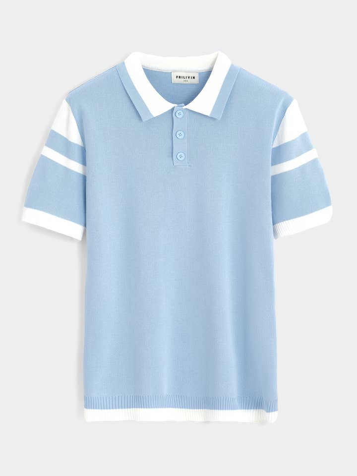 DZTG6026-14 Polo, Streifen, Kragen. für den Großhandel von Frilivin