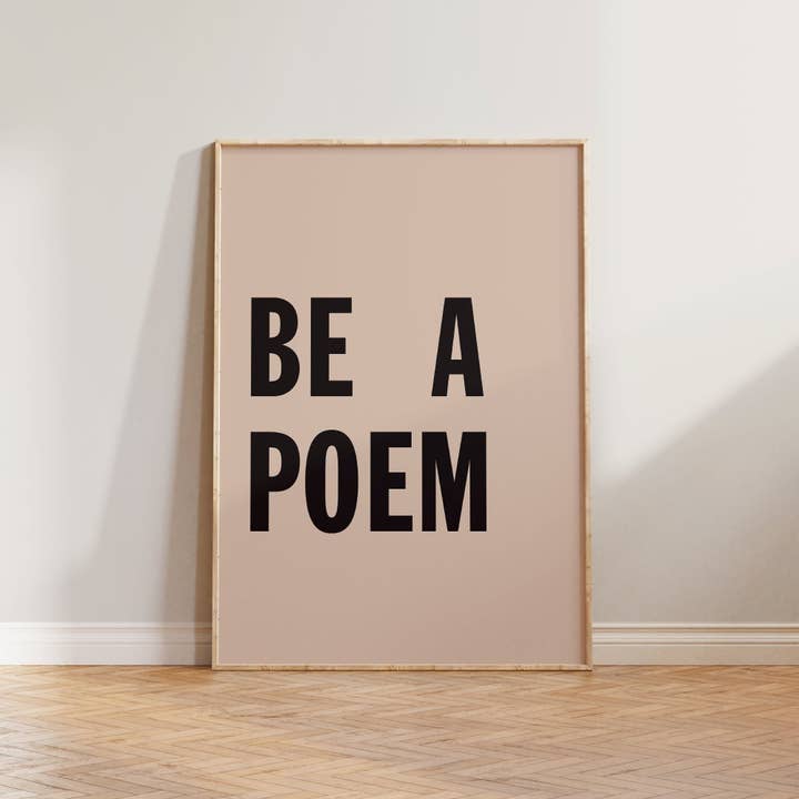 Lune Club - Wholesale Art Print - Be A Poem Print