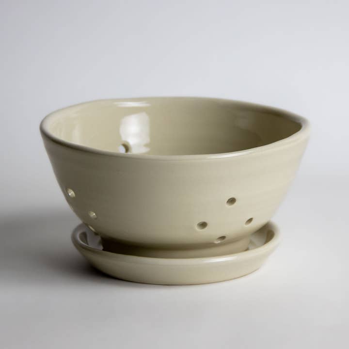 Emerson Creek Pottery - Wholesale Colander - Berry Colander w/Saucer2
