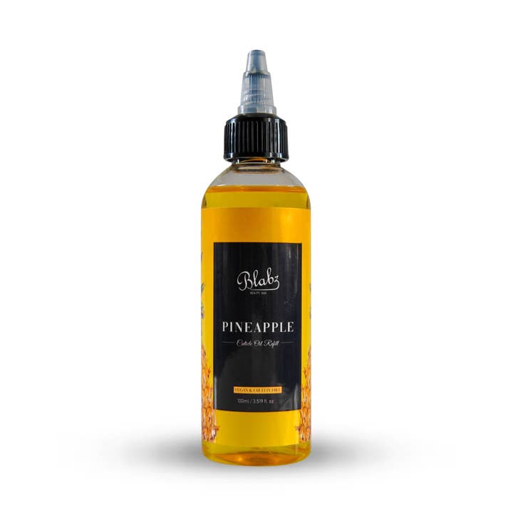 Pineapple Scented 100ml Cuticle Oil Refill Bottle for wholesale by Blabz Beauty Bar