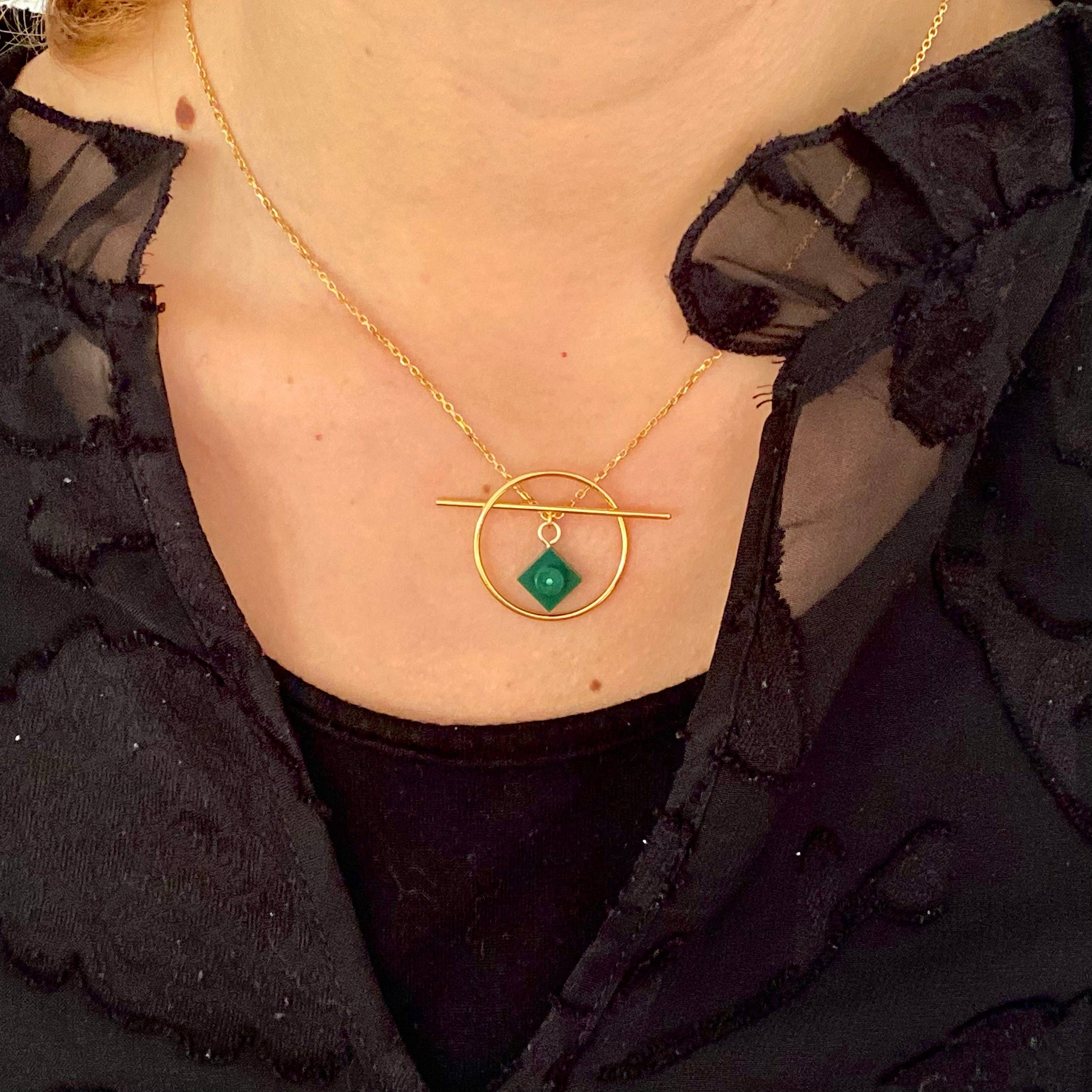 Brique d'Oreille - Wholesale Pendant/Charm Necklace - Geometric necklace with a Lego brick - Les Astucieuses21
