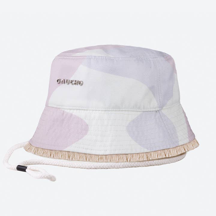 Gaucho Buenos Aires - Wholesale Bucket hat – Women's - Cotton Bucket Hat in Off-White & Pink Camouflage1