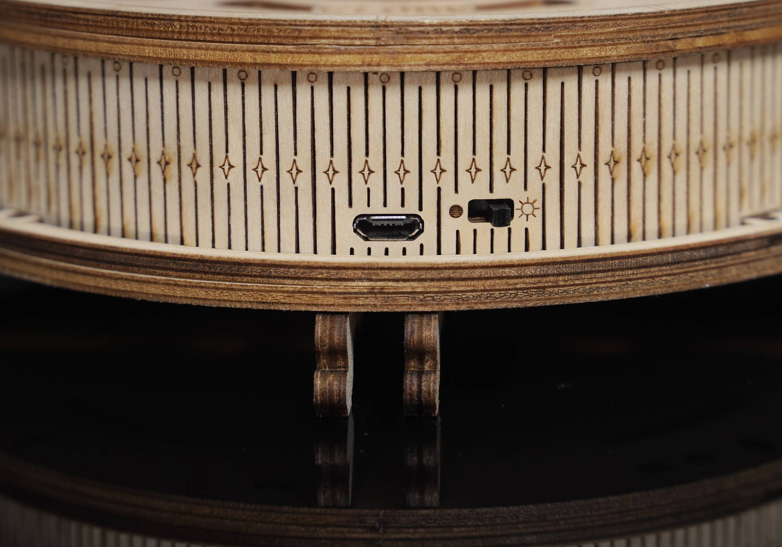 Robotime - Wholesale Doe-het-zelf-knutselset - ST003 Luminous Globe Rokr 3D houten puzzels Crafts Natural6