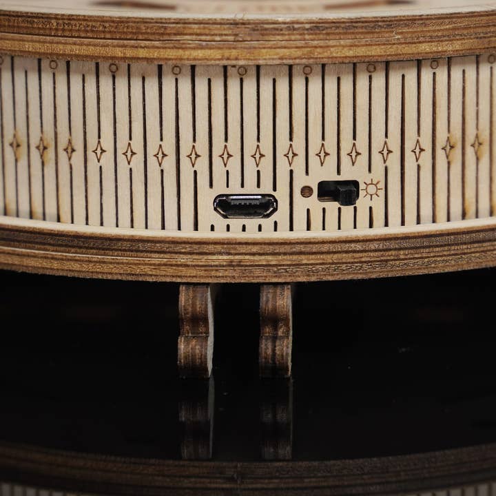 Robotime - Wholesale Doe-het-zelf-knutselset - ST003 Luminous Globe Rokr 3D houten puzzels Crafts Natural6