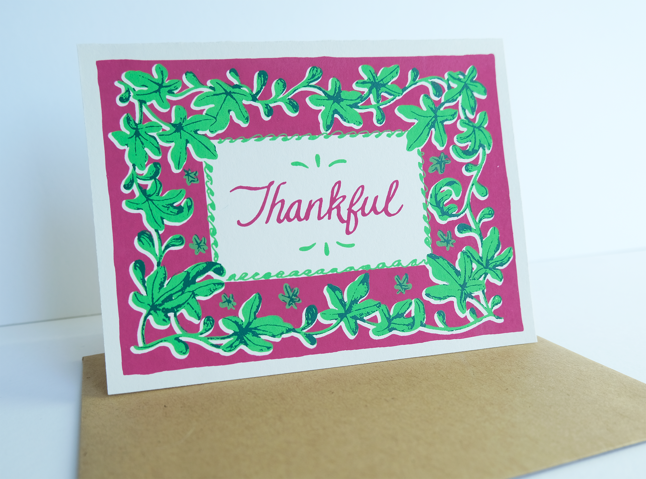 Sparkwell Press - Wholesale Thanksgiving Card - Thankful Fig Branch Card3