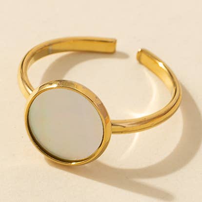 Blossom bijoux – Engroshandel Båndring – Justerbar ring Rustfrit stål 24BGA0250