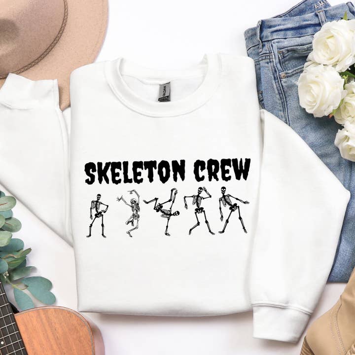 Skelettbesättning Halloween-tröja – Dansande skelett (Kopia) för wholesale av Pecan Creek Designs