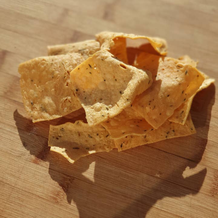 Socca Chips® - Wholesale Crisps - Chickpea flour chips - Rosemary1