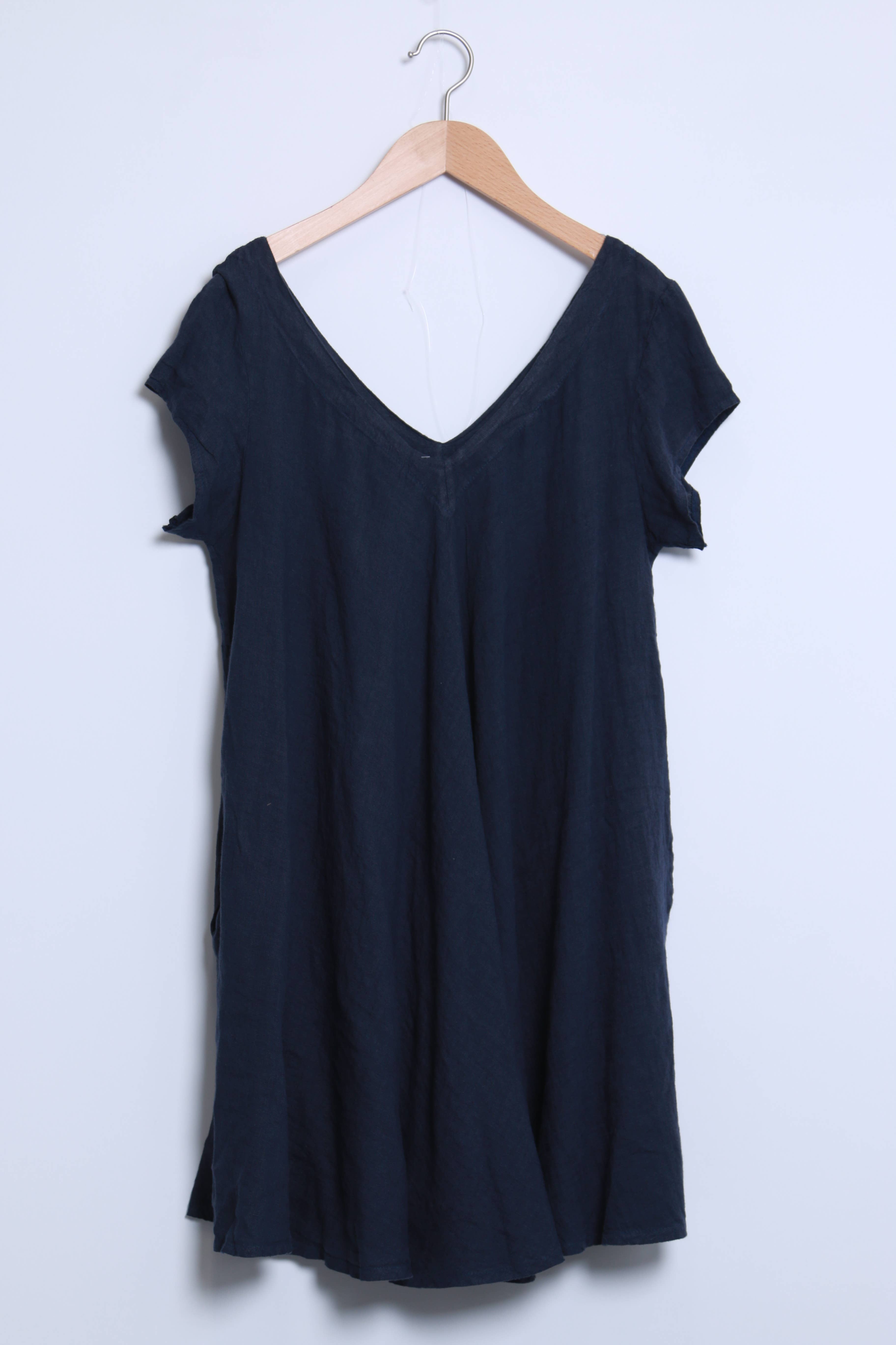 Shyloh - Wholesale Dress - Women's - Flowy linen dress with pockets 1495217
