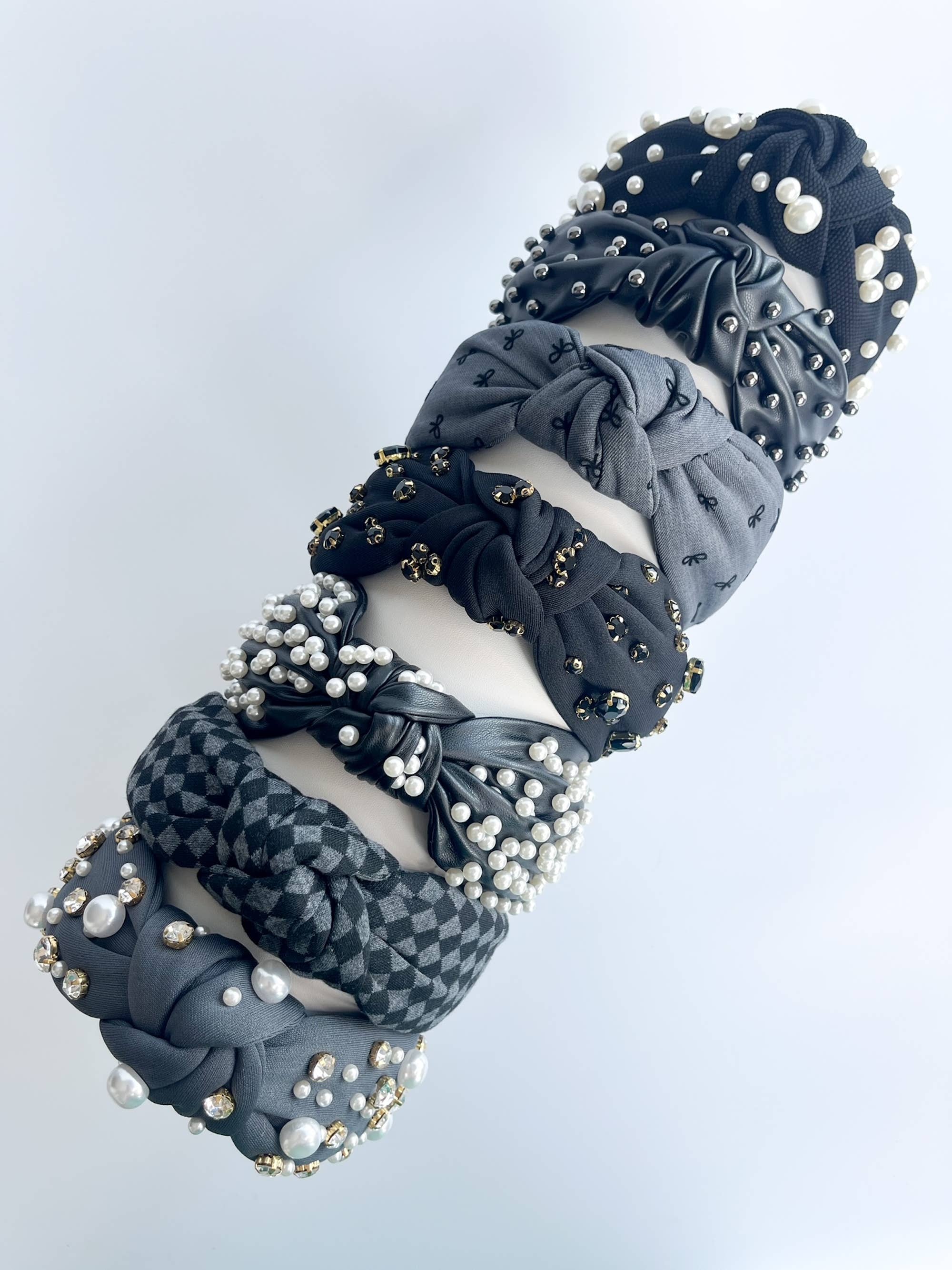 Brittyland - Wholesale Fashion Headband - Women's -  Black Headbands and Gray Headbands Spring + Summer Headband8