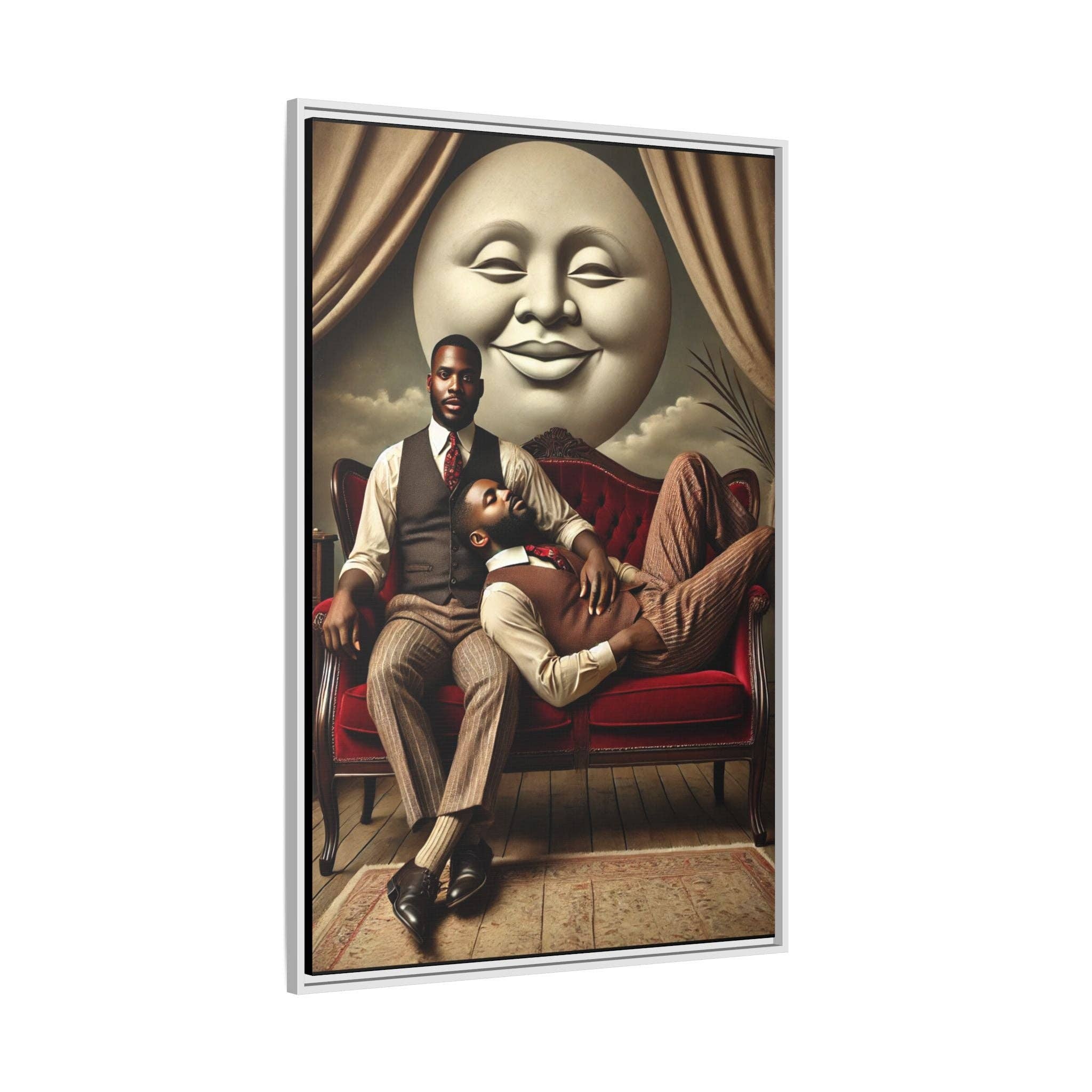 Walt & Pete - Wholesale Art Print - Missing Art Studies - Man In The Moon 00645