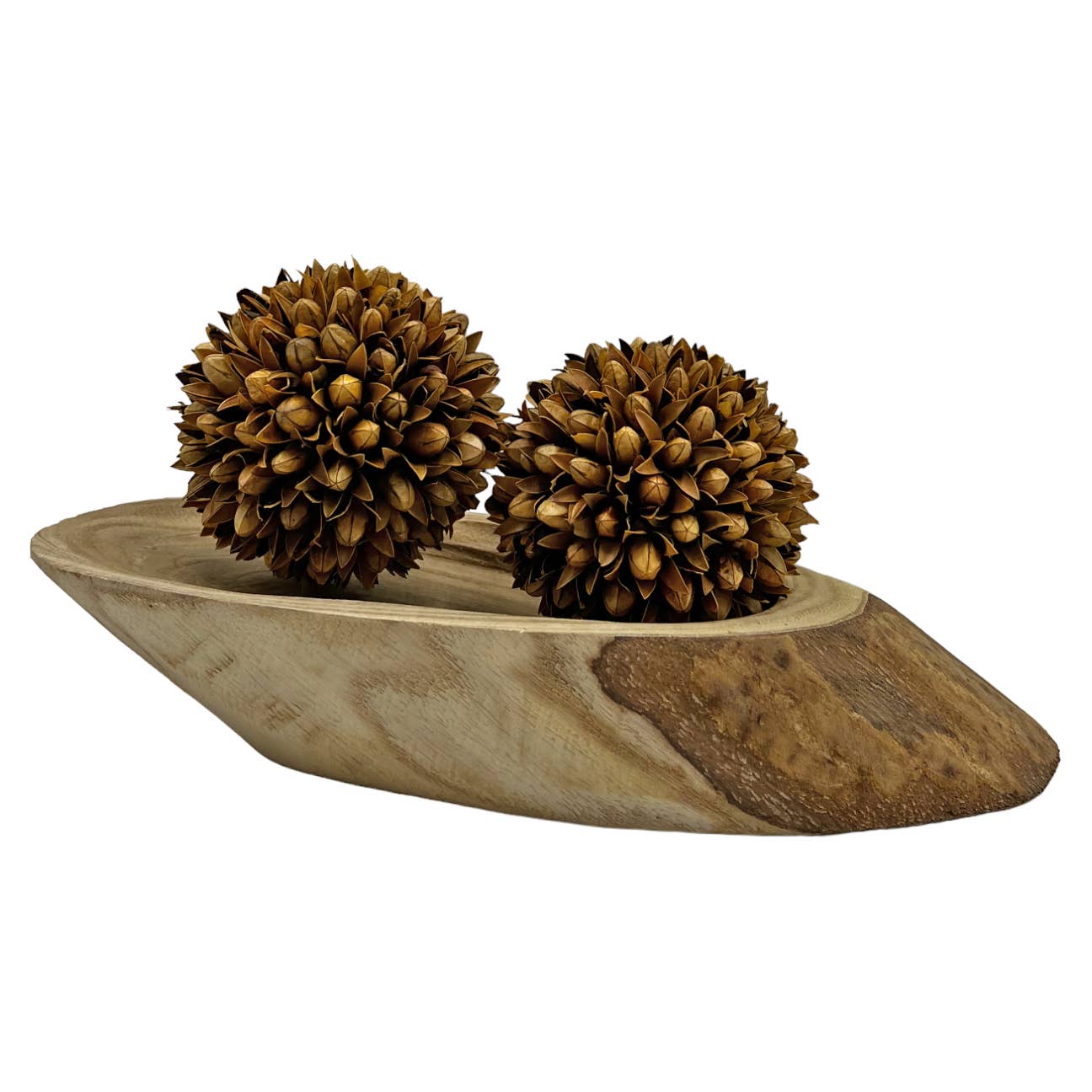 2626 Designs - Wholesale Decorative Plate/Dish/Bowl - 12" Wide Decorative Wood Bowl In Brown2