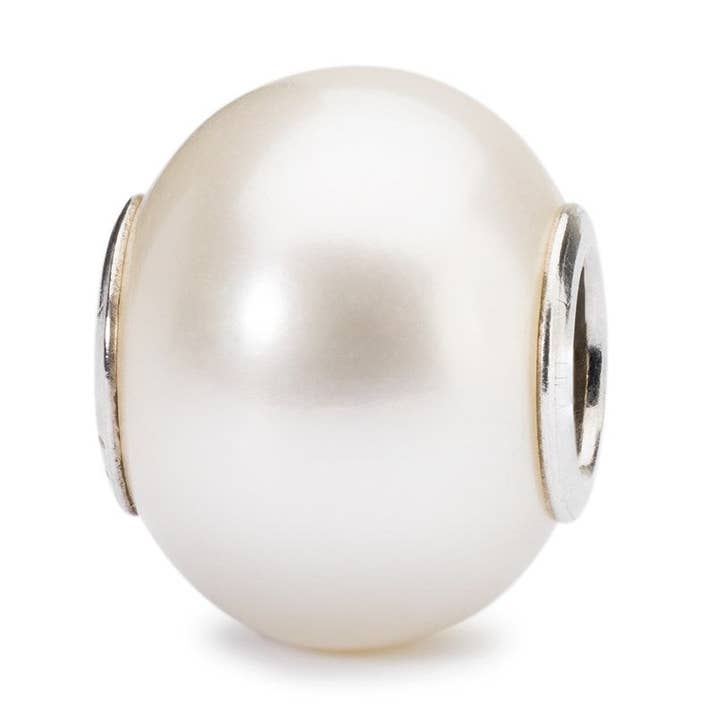 Perle Blanche pour la vente par Trollbeads