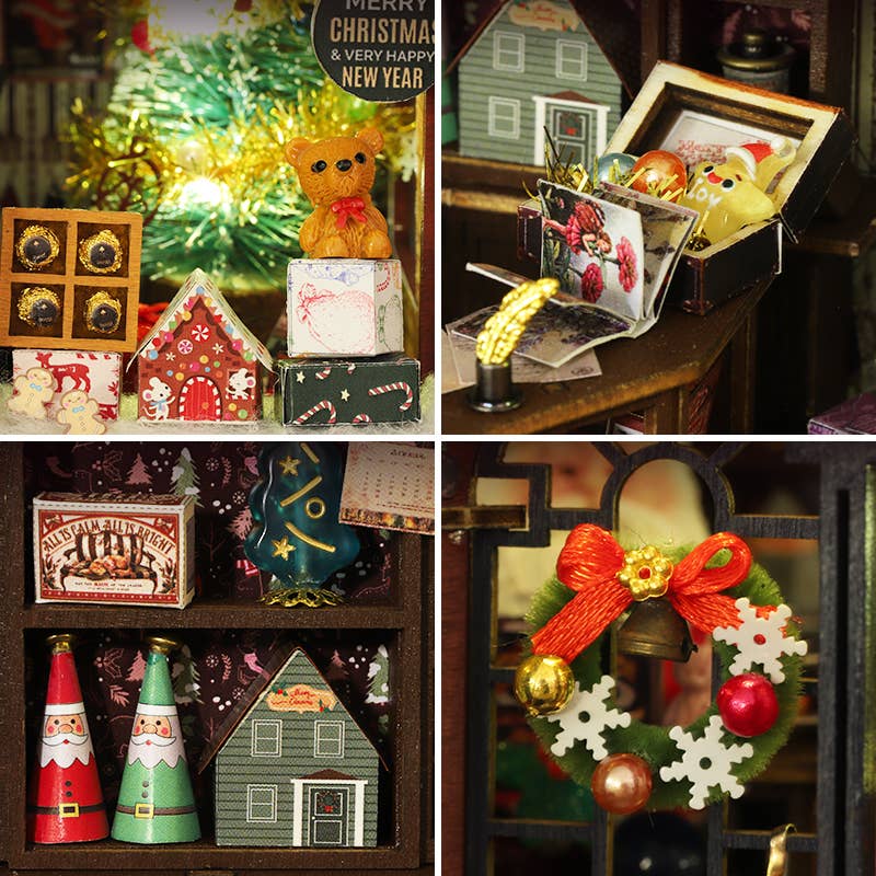 Hands Craft Intl – wholesale DIY craft kit – DIY Miniature House Kit: Christmas Wonderland4