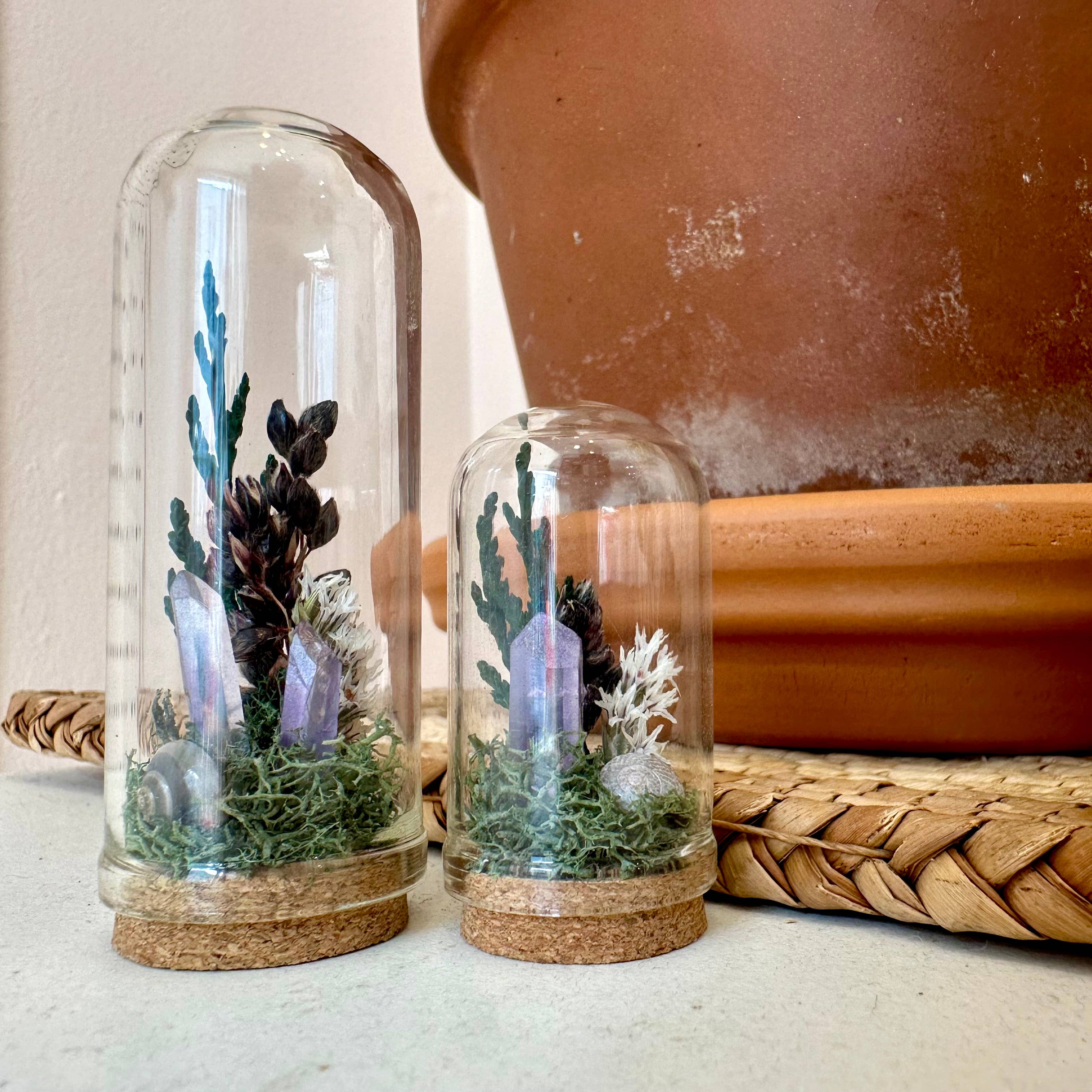 CA Studios - Wholesale Terrarium - Starlight Crystal Fairy Garden Mini Floral Terrarium Cloche3