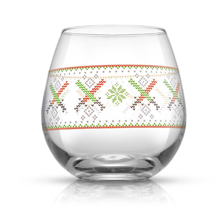 JoyJolt - Wholesale Wine Glass - Star Wars Ugly Sweater Stemless Wine Glasses, Set of 4