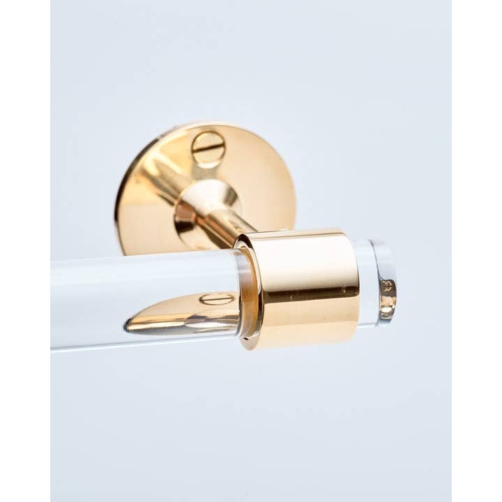 LuxHoldups - Wholesale Towel Holder/Hanger - Lucite and Brass Hardware Towel Bar by Luxholdups