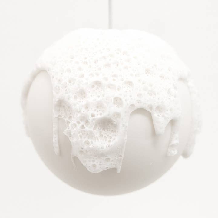 Porcelain Christmas ball Ø 60mm “matt” white for wholesale by Yvette Hoffmann Design