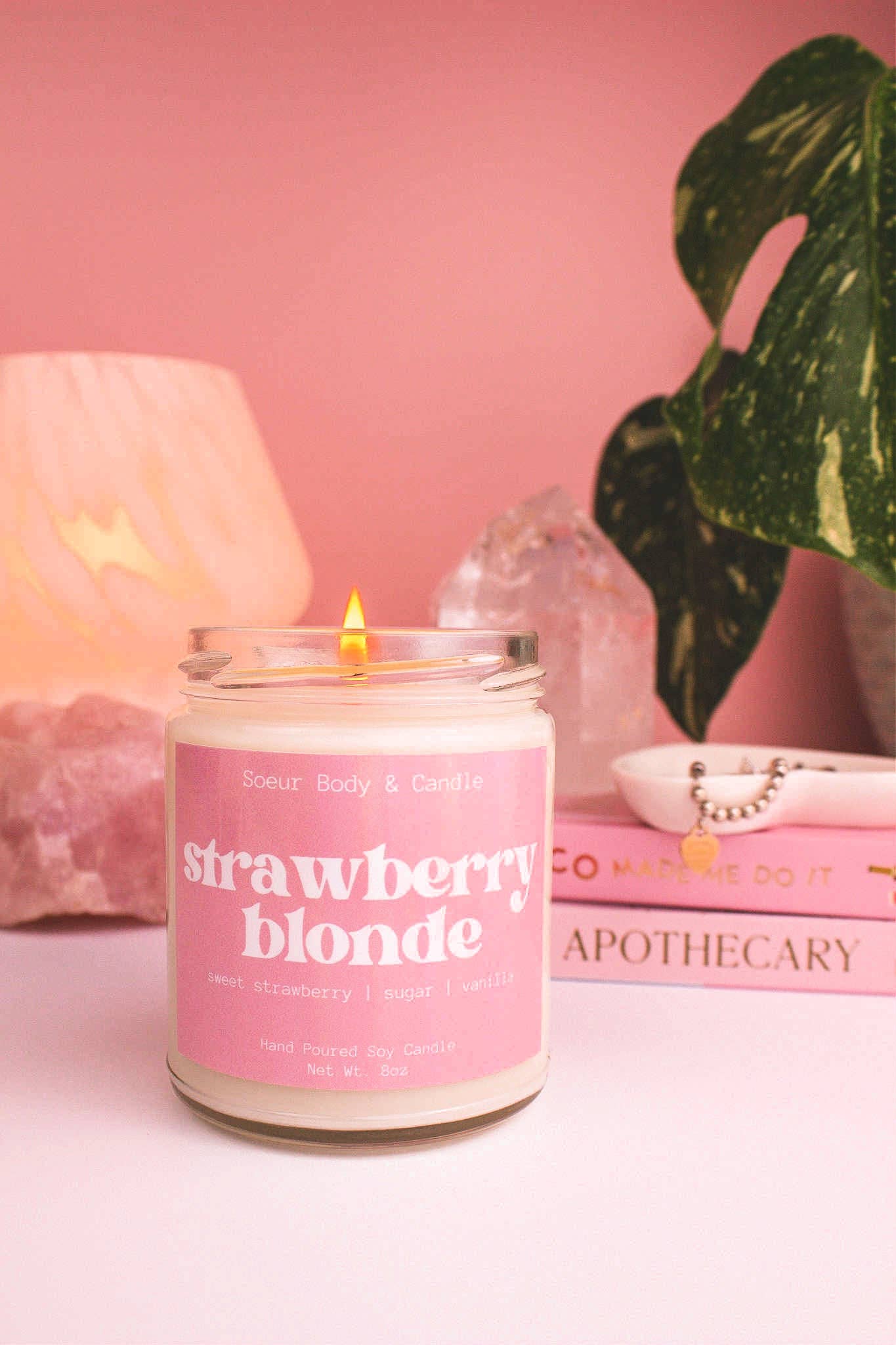 Soeur Body and Candle - Vendita all'ingrosso Candela in vasetto - Candela di soia biondo fragola3