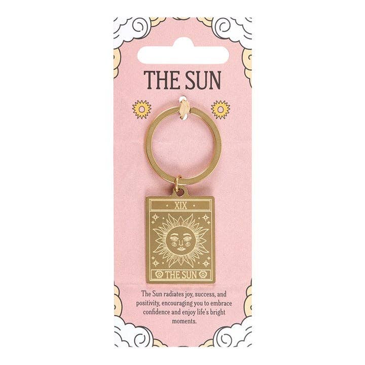 Something Different Wholesale - Wholesale Keychain - Unisex - The Sun Vintage Tarot Card Keyring1