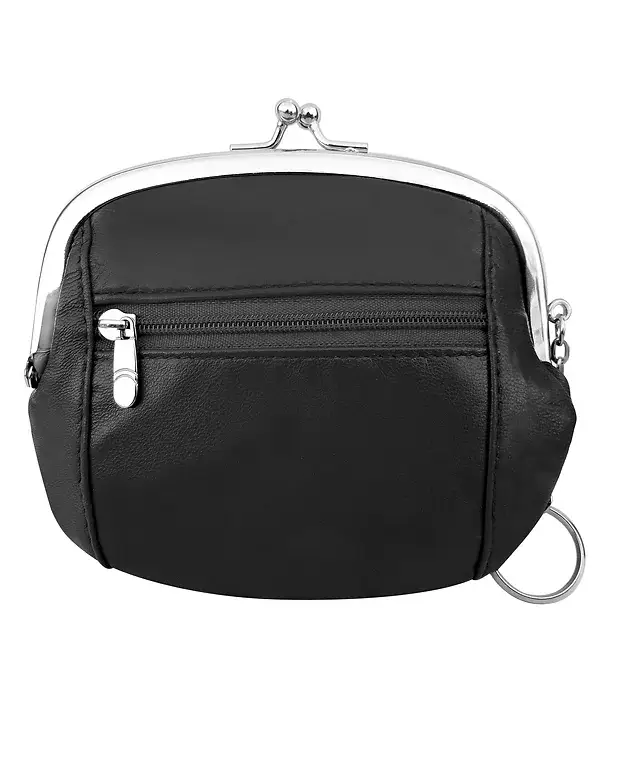 Roma Leathers, Inc. - Wholesale Coin Purse - Women's - 92815B  lambskin coin purse with ID window1