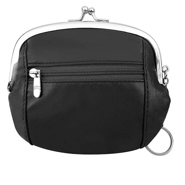 Roma Leathers, Inc. - Wholesale Coin Purse - Women's - 92815B lambskin coin purse with ID window1