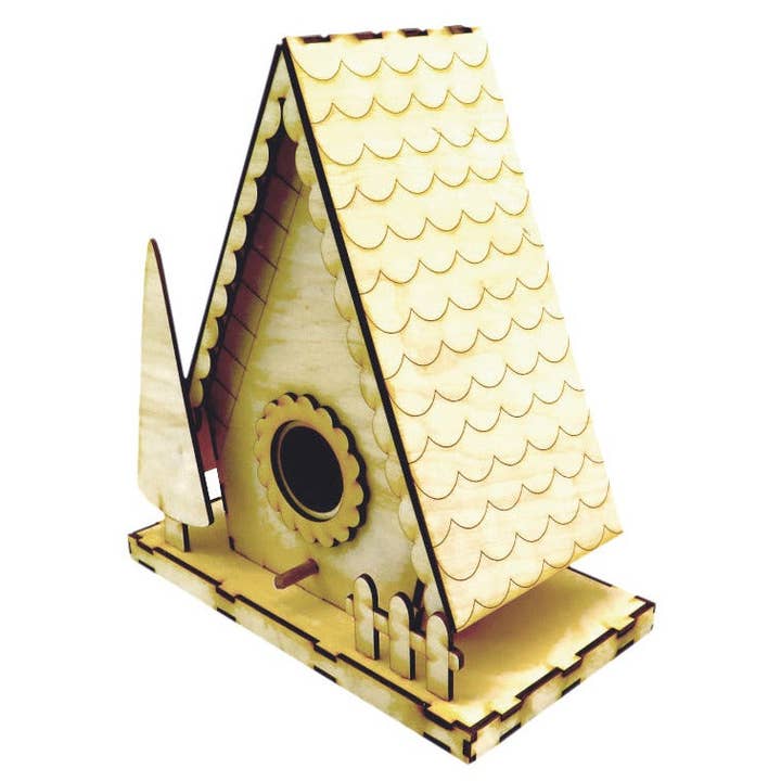 Mary Engelbreit Studios - Wholesale DIY Craft Kit - Chalet Birdhouse Building Kit2