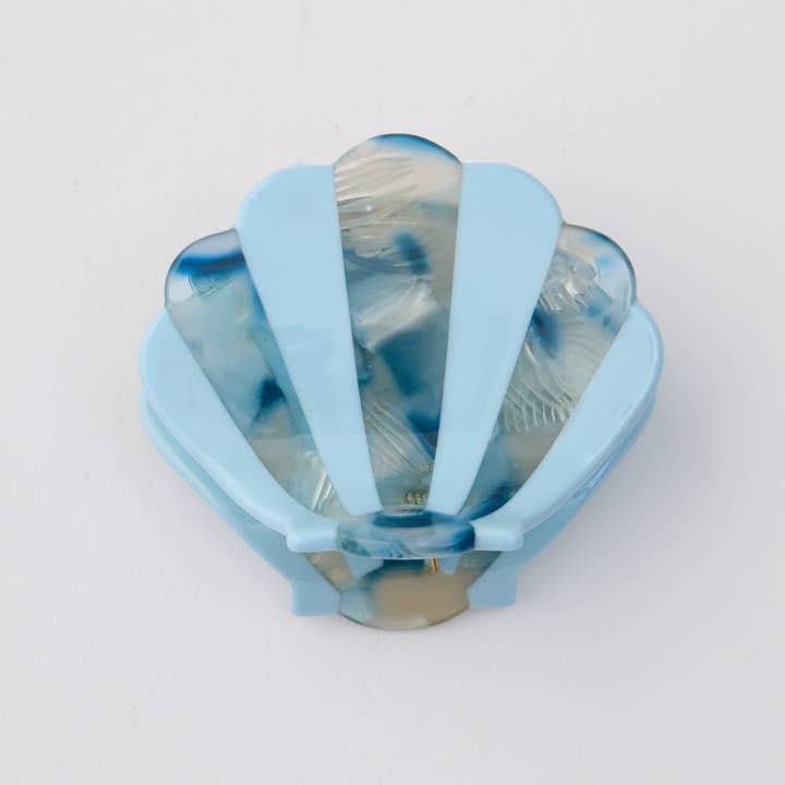 Shell Hair Clip - Blue for wholesale by Martha Jean