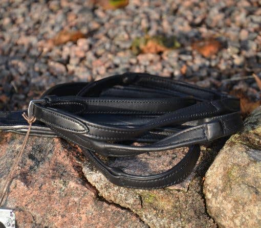 EPONIA EQUESTRIAN LIFESTYLE - Vente Équipement d’équitation - Rênes en cuir véritable souple avec encoches douces0