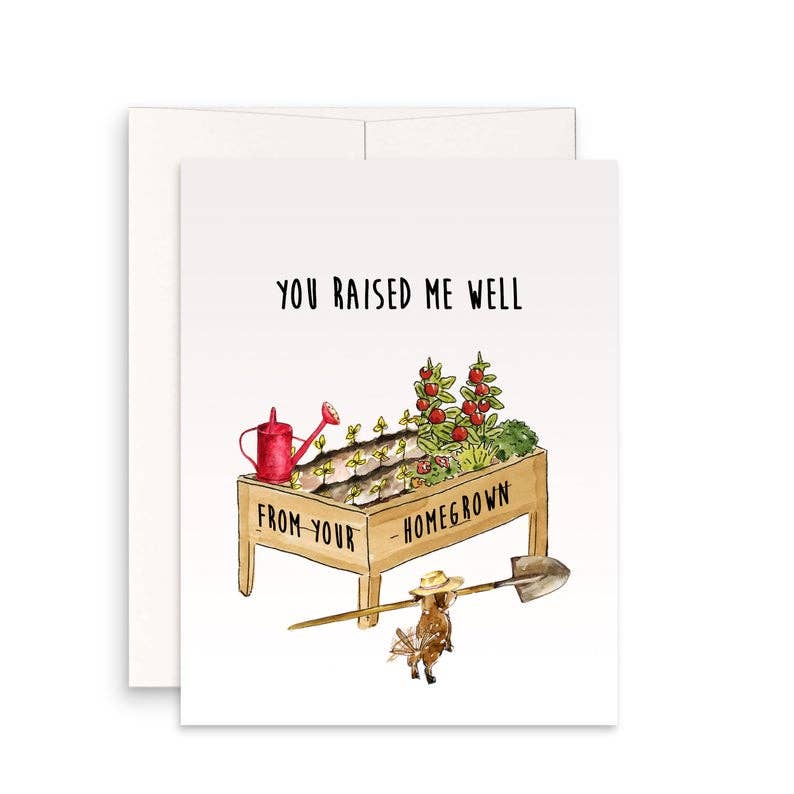 Liyana Studio – Engroshandel Morsdagskort – Gardener Raised Homegrown - Funny Mors Dag-kort6