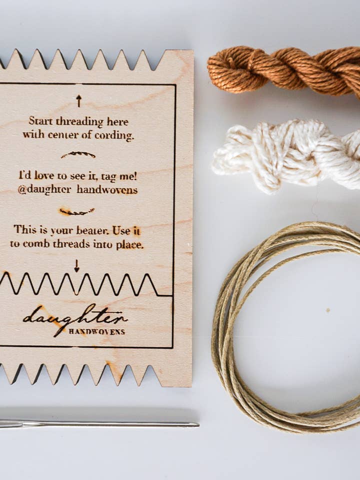 DIY Woven Necklace Kit for wholesale by Daughter Handwovens