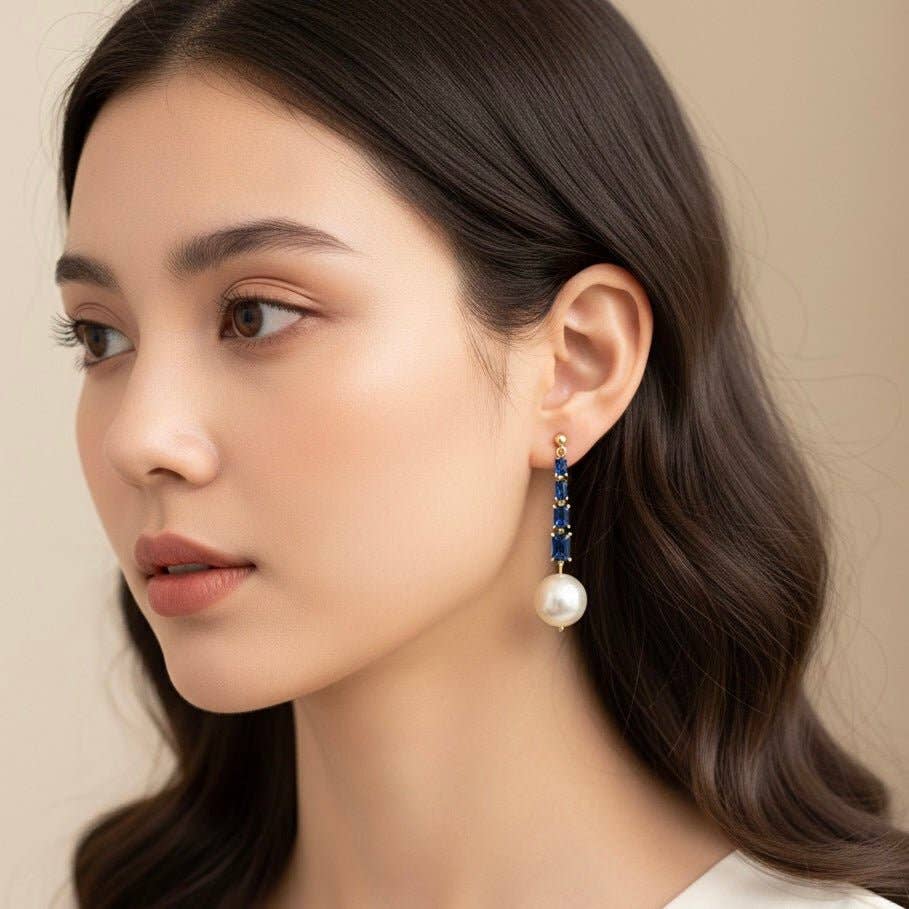 OE! - Wholesale Dangle Earrings - Zircon Cascade - orecchini2