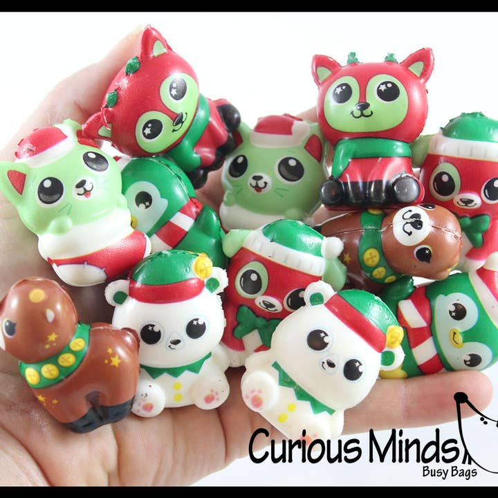 Curious Minds Toys - Wholesale Squishy toy – Kids & Baby - 1 Mini Winter Animal Themed Slow Rise Squishy Toys - (6 Styl