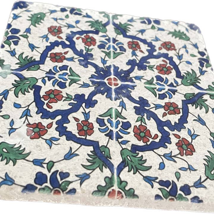 DeZahra - Wholesale Coasters - Iznik Stone Marble Coasters2