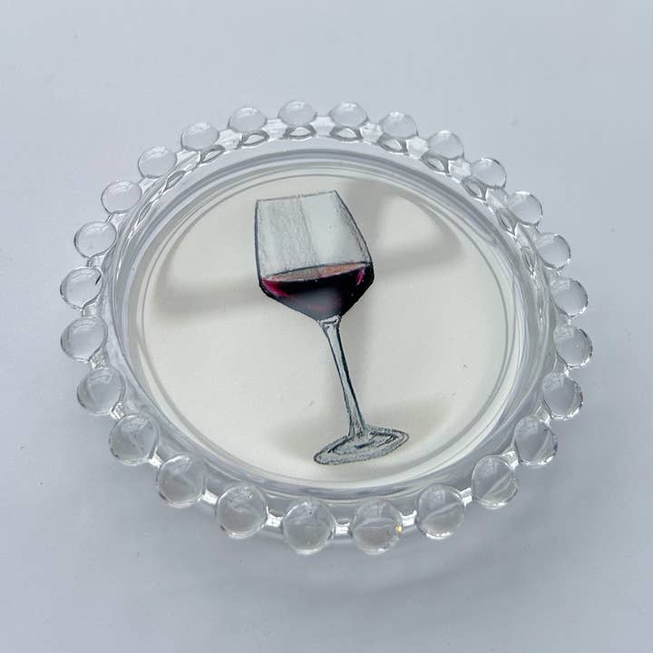 Red Wine Trinket Dish for wholesale by Ware Your Snacks