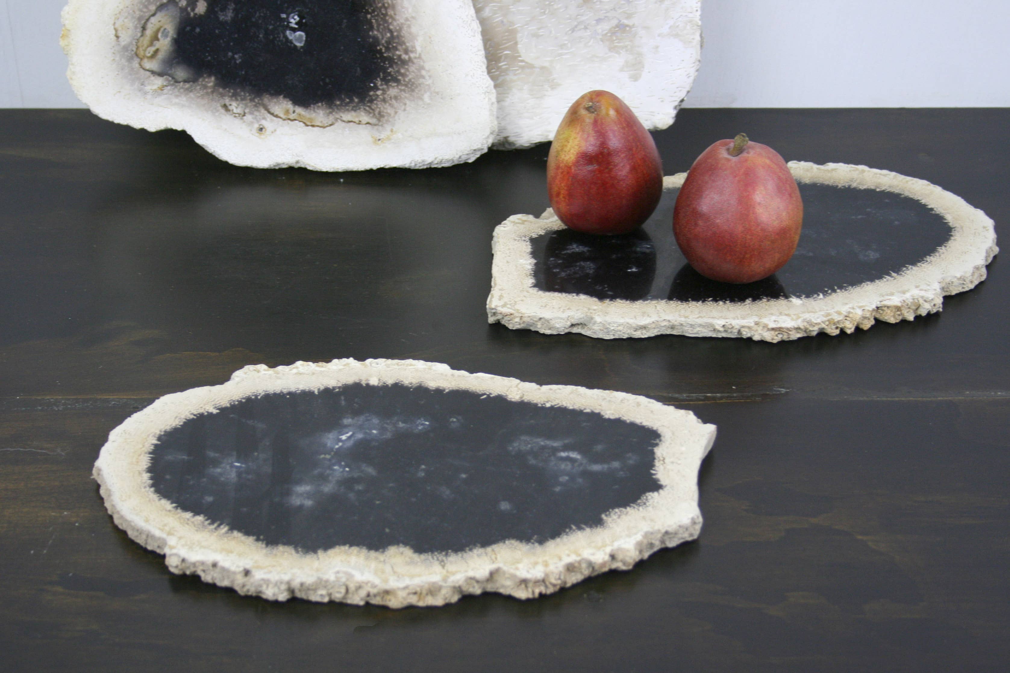 Housewares & Tabletops by Contrast Inc. - Wholesale Cutting Board - Petrified Palm Wood Small Cheese Board3