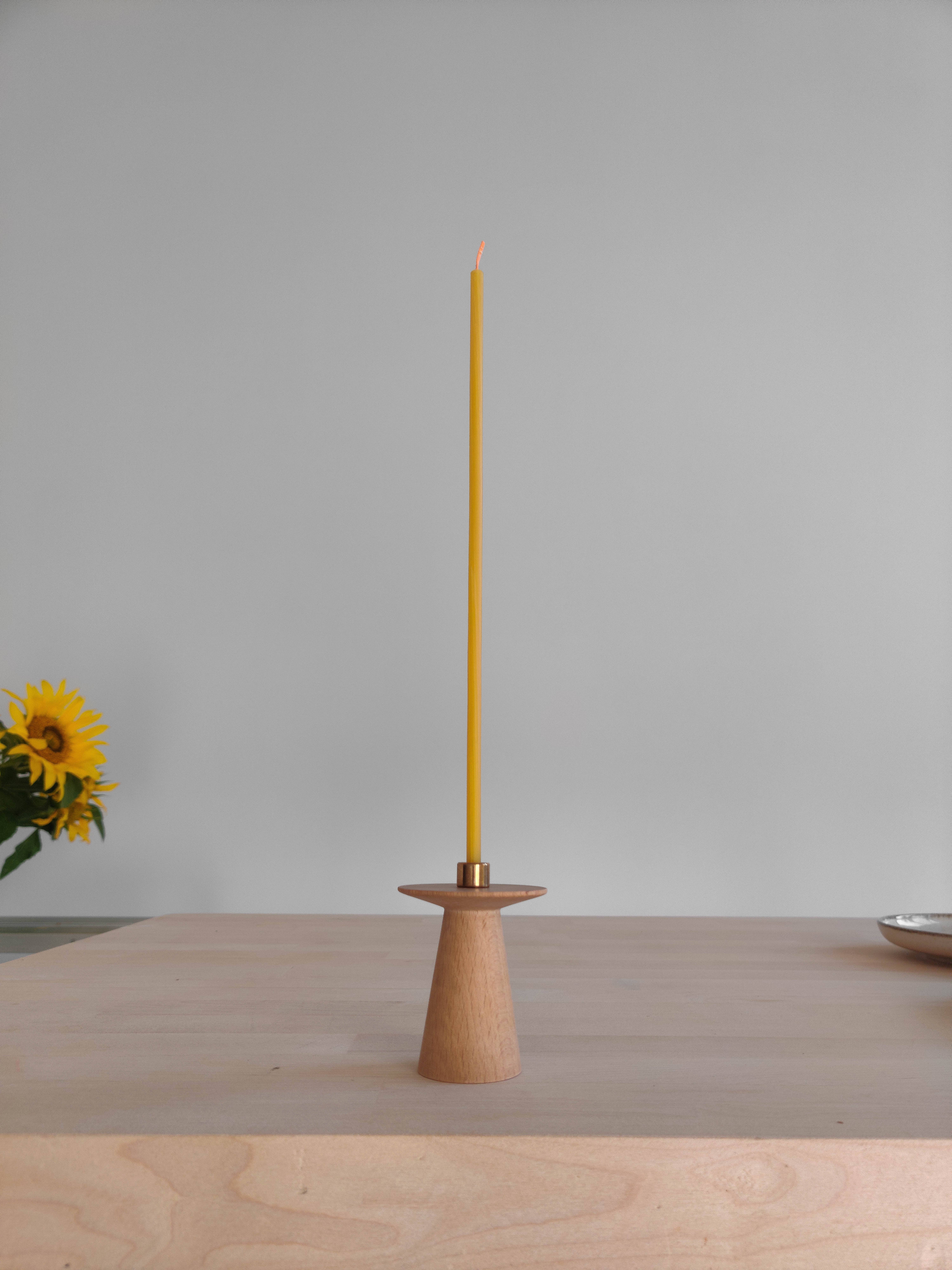 korys - Wholesale Candle Holder - Oiled beech wood candle holder / 1 pcs.3