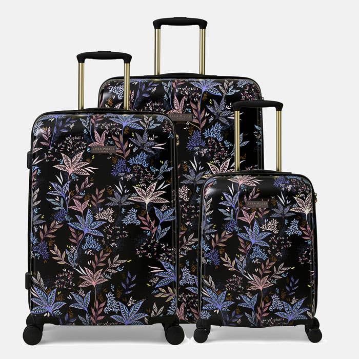 Black Botanic Luggage for wholesale by Sara Miller London