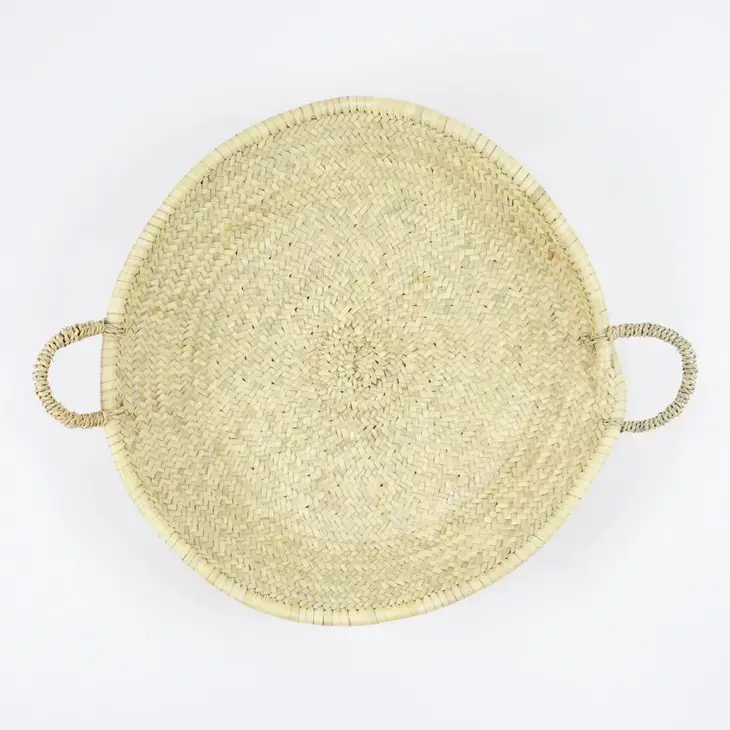 Melecraft – wholesale Decorative tray – Palm Leaf Trays - Moroccan Handmade Wicker Basket6